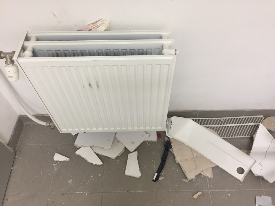 törött radiator