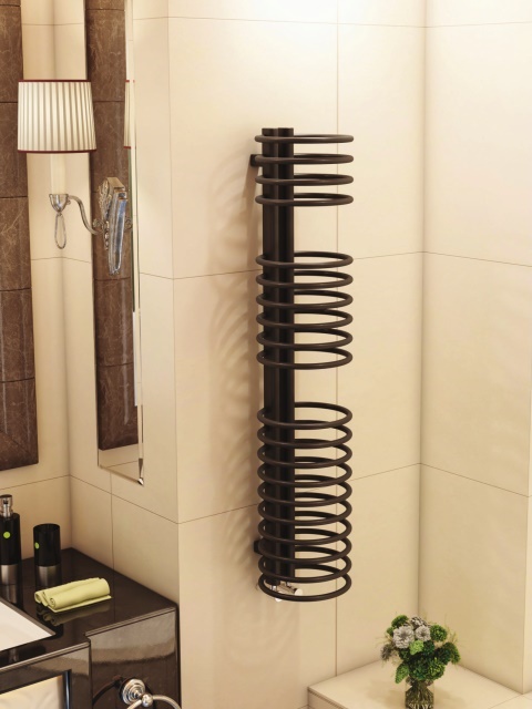 design fürdőszobai radiátor, törölközőszárító radiátor, színes radiátor, íves radiátorok
