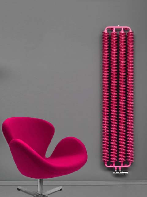 álló design radiátor, retro radiátor, színes radiátor, vertikális radiátor