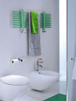 színes fürdőszobai radiátor, csőradiátor, elektromos radiátor, olasz design