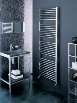 króm radiátor, króm törölközőszárító radiátor, design fürdőszoba radiátor